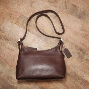 Vintage Coach Mahogany Legacy Zip Bag